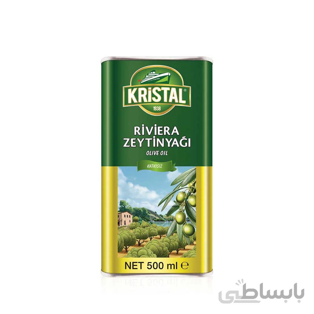 روغن زیتون کریستالkristalحجم نیم لیتری