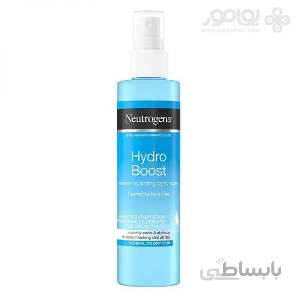 اسپری آبرسان بدن نوتروژینا مدل HYDRO BOOST حجم 200 میل