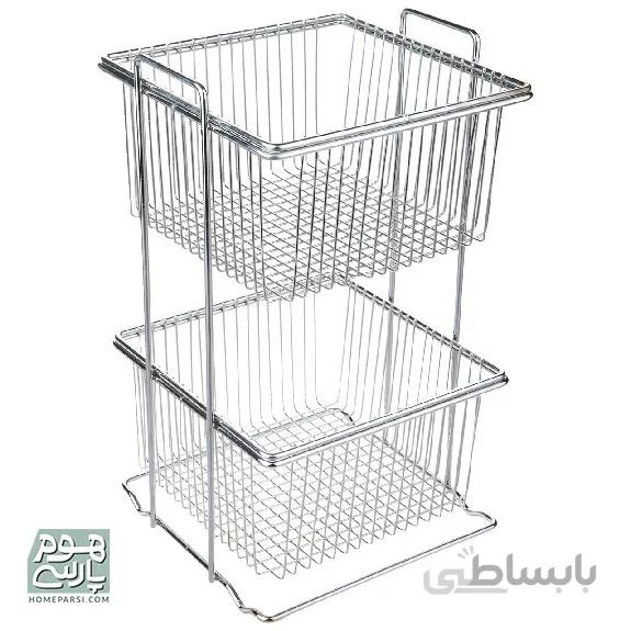 سبد سیب زمینی و پیاز مربع