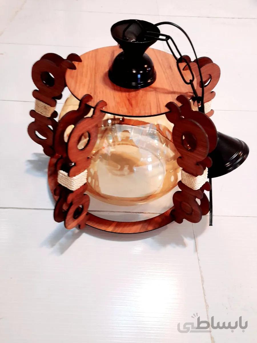 لوستر چوبی مدل 5 ا Wooden chandeliers 5