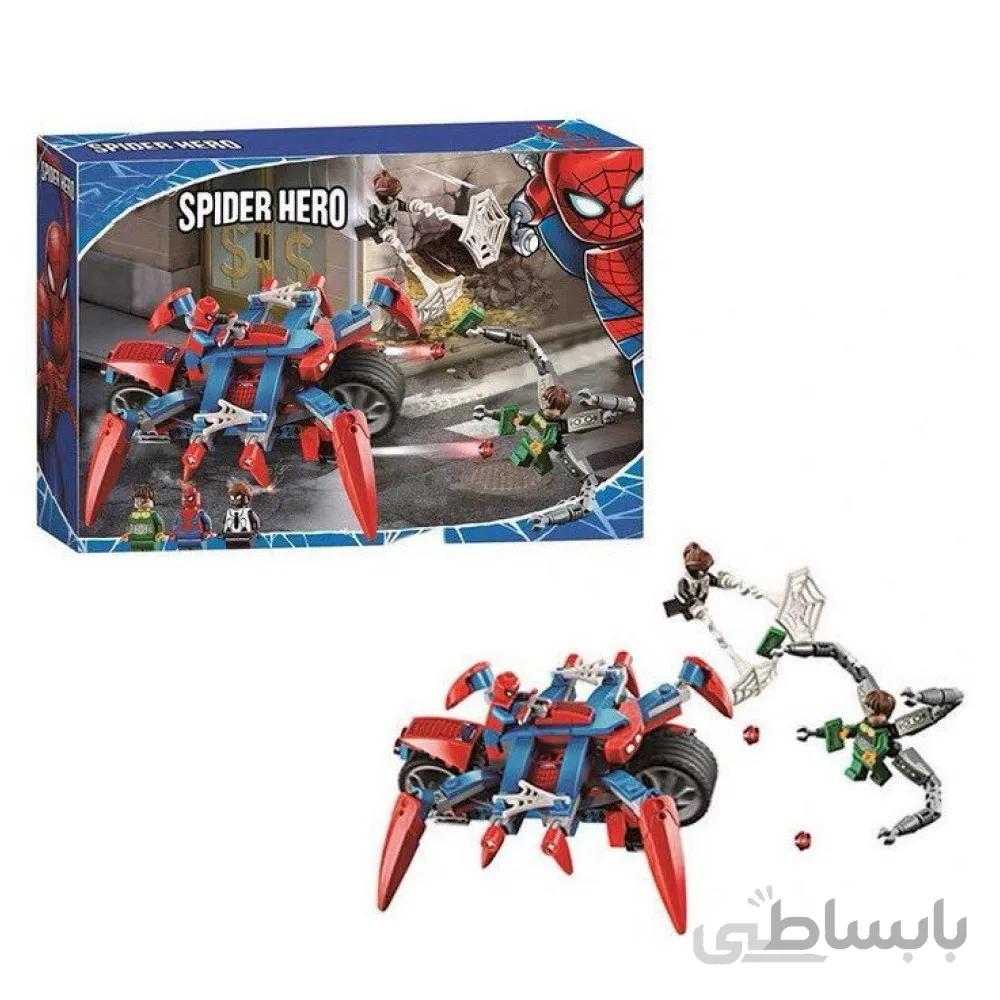 اسباب بازی لگو ساختنی موتور مرد عنکبوتی ( اسپایدرمن ) و دکتر اختاپوس 252 تکه مدل SPIDER HERO 11498