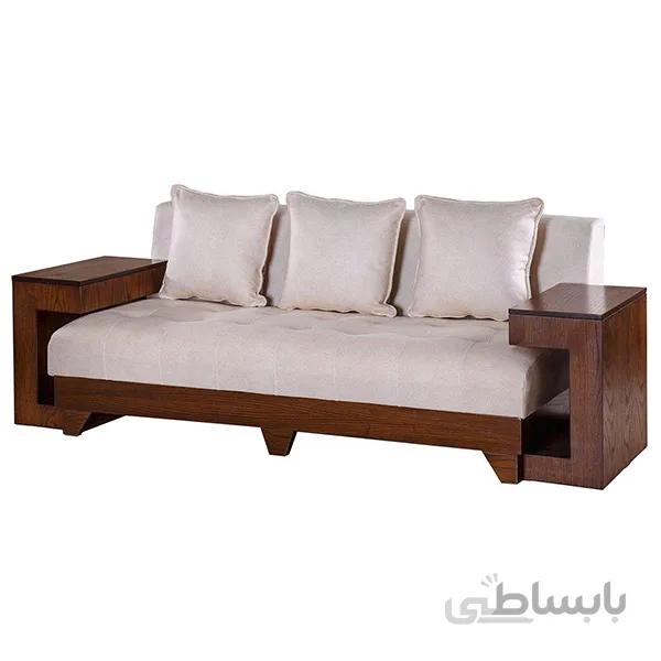 مبل راحتی سه نفره چشمه نور کد MA201/3-BR-CR