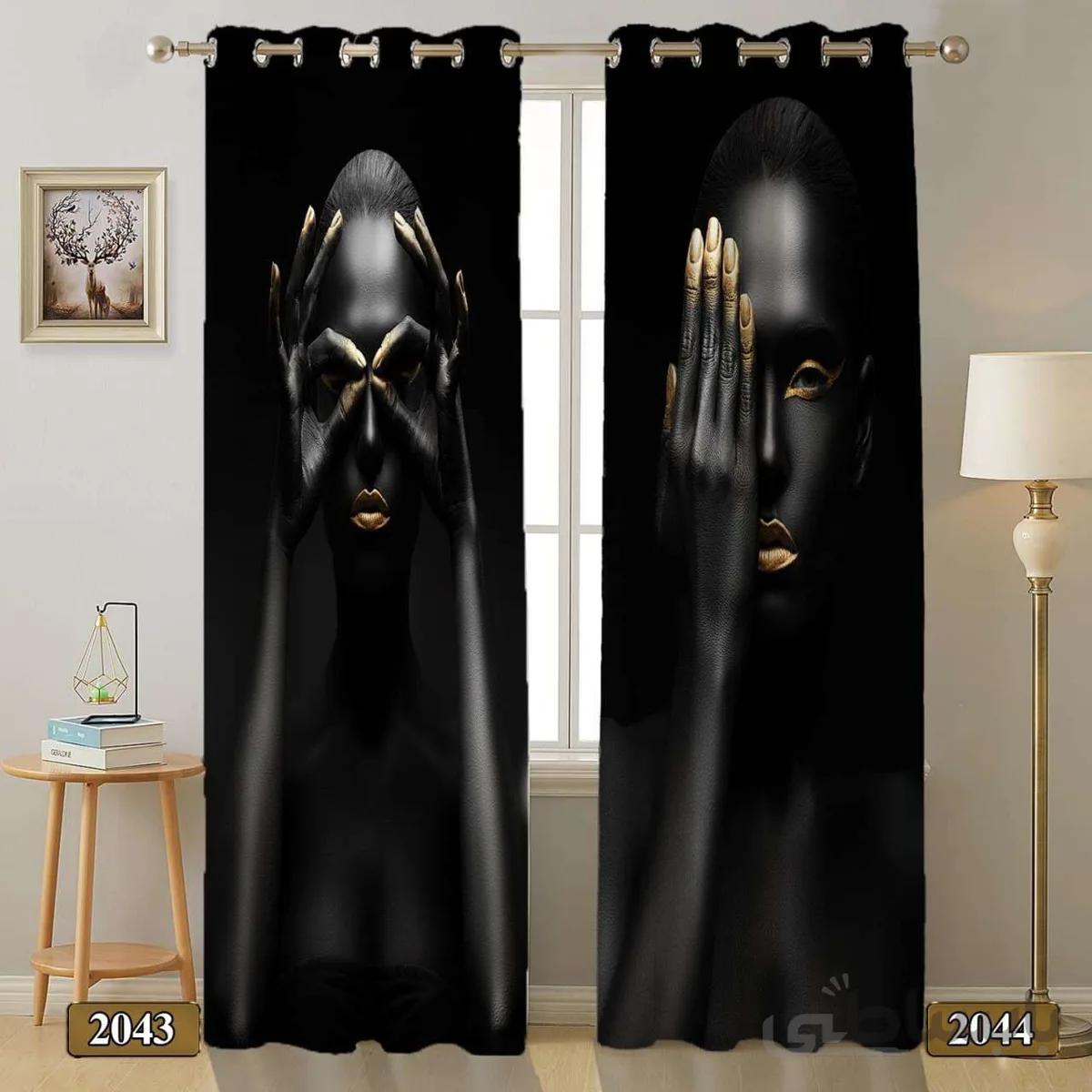 پرده چاپی طرح مدرن کد 2044 2043