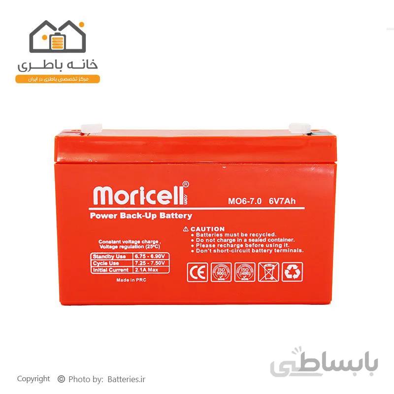 باتری 6 ولت 7 آمپر موریسل (Moricell)