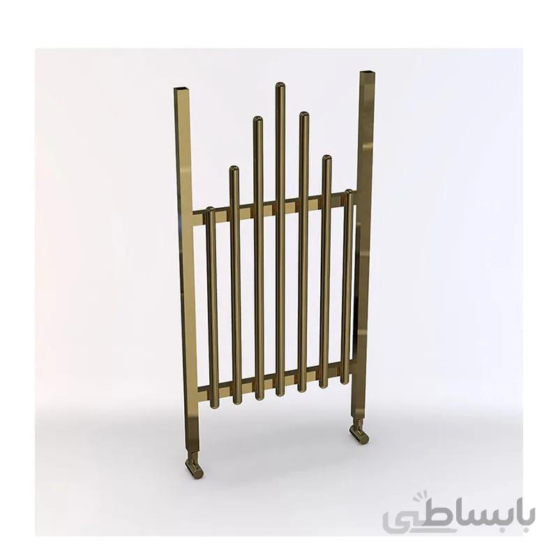 حوله خشک کن آلومینیوم طلایی لاکچری طرح2