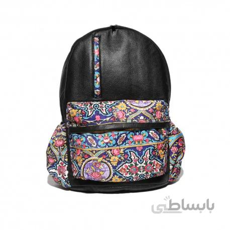 کوله پشتی و لپ تاپ چرم و مخمل ارغوان