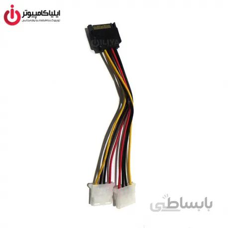 تبدیل برق 2 پاور نر IDE Molex به SATA مادگی