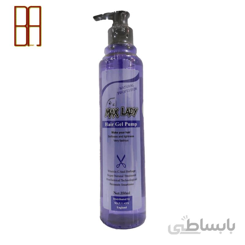 ژل چسب مو پمپی مکس لیدی اصلی 350 میل
