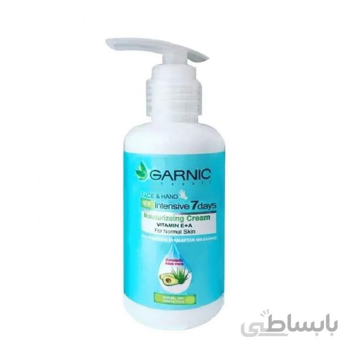 کرم مرطوب کننده دست و صورت پمپی گارنیک 125 میل
