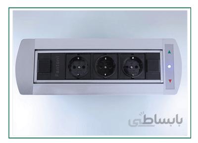 پریز توکار دکمه تاچ الکترونیکی مشکی فانتونی کد N362