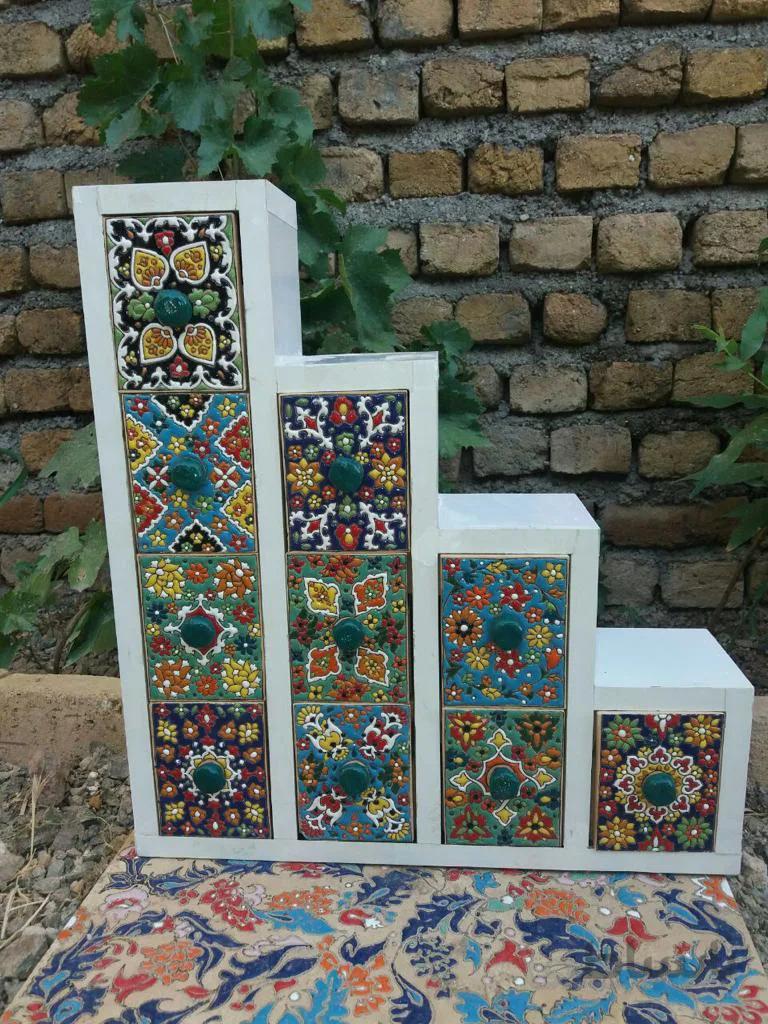 دکوری کار ترکیبی چوب و مینا