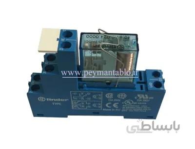 رله مینیاتوری 24 ولت DC تک کنتاکت (Finder(40.61