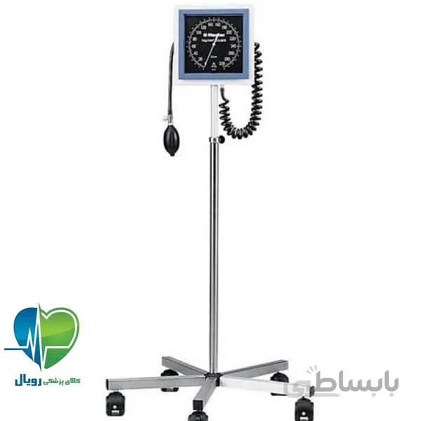 فشارسنج عقربه ای پایه دار ریشتر مدل مربع ساعتی big-ben 1478 ا Richter hand-held barometer square model big-ben 1478