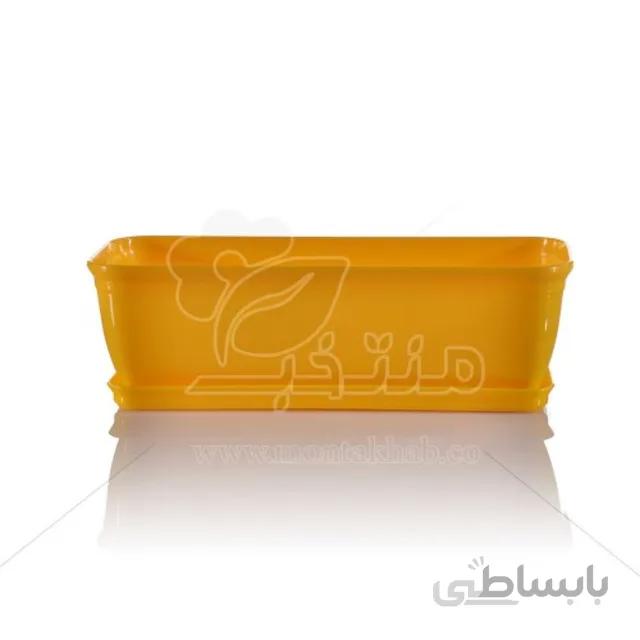گلدان پلاستیکی مستطیل مدل 2020 طول 20 سانتیمتر