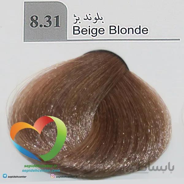 رنگ مو دوپیر مدل 8.31 بلوند بژ 100 میل | Dupier Hair Color