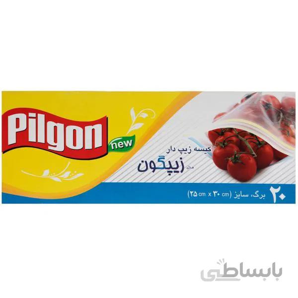 کیسه زیب دار بزرگ پیلگون - 30 در 25