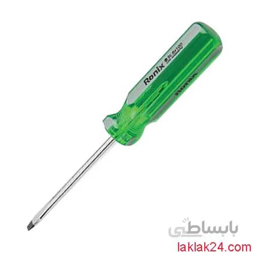 پیچ گوشتی دو سو دسته کریستالی تکی رونیکس مدل RH-2780 ا Ronix RH-2780 Crystal Handle Slotted Screwdriver