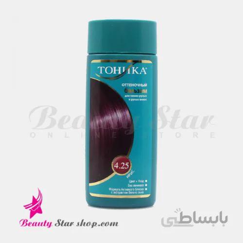شامپو رنگساژ تونیکا شرابی شماره 4.25 حجم 150 میلی لیتر