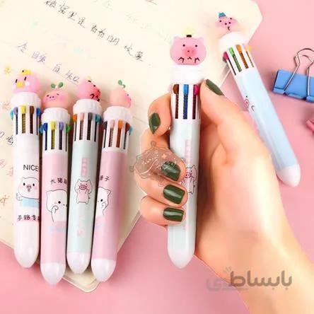 خودکار 10رنگ طرح خوک