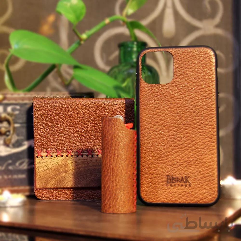 ست هدیه قاب موبایل ، جاسیگاری و فندک ا Mobile frame gift set, jigsaw and lighter
