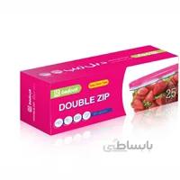 کيسه فريزر دبل زیپ سایز 25*20 بادوک
