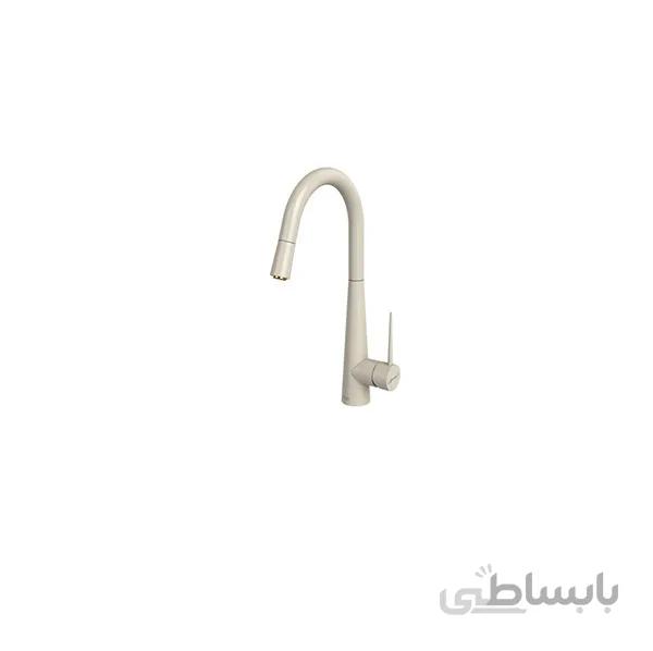 شیر ظرفشویی شلنگدار شودر مدل ایتن شیری طلایی