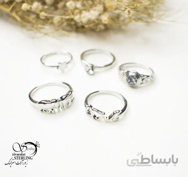 پک انگشتر زنانه کد 5603