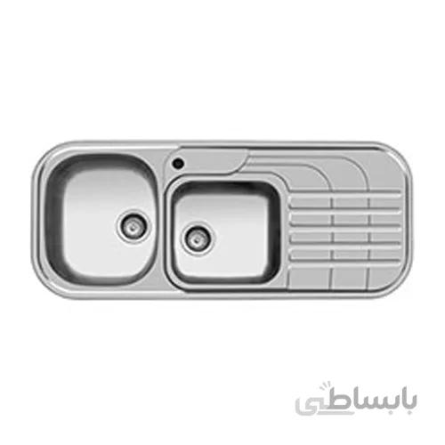 سینک ظرفشویی توکار اخوان ا Akhavan Double Bowl Sink 72