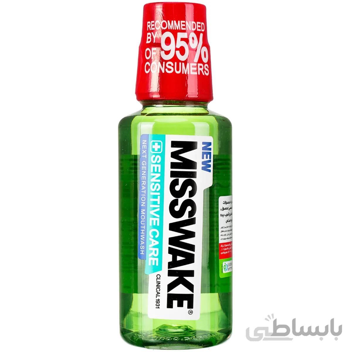 دهان شويه ميسويک مدل Sensitive Care حجم 400 میل ا Misswake Sensitive Care Mouthwash 400ml