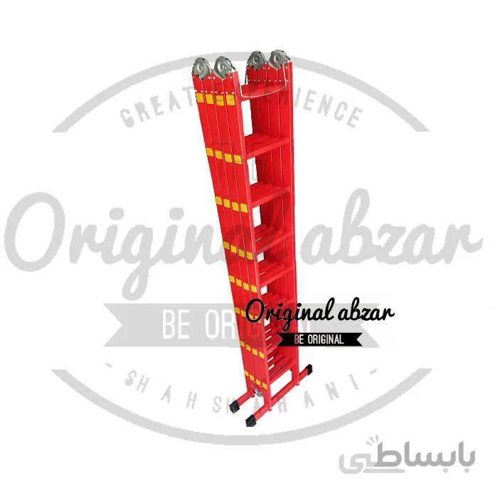 نردبان آلمینیومی 4 تکه 32 پله 4.5 متری جهان ارتفاع