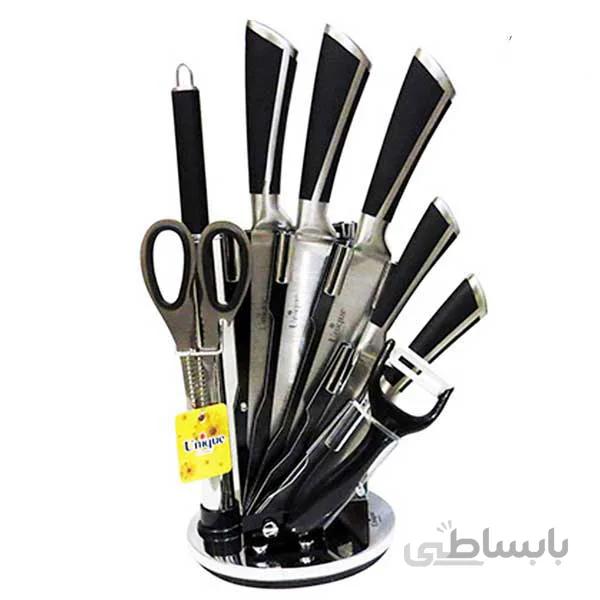 سرویس چاقو آشپزخانه 9 پارچه یونیک