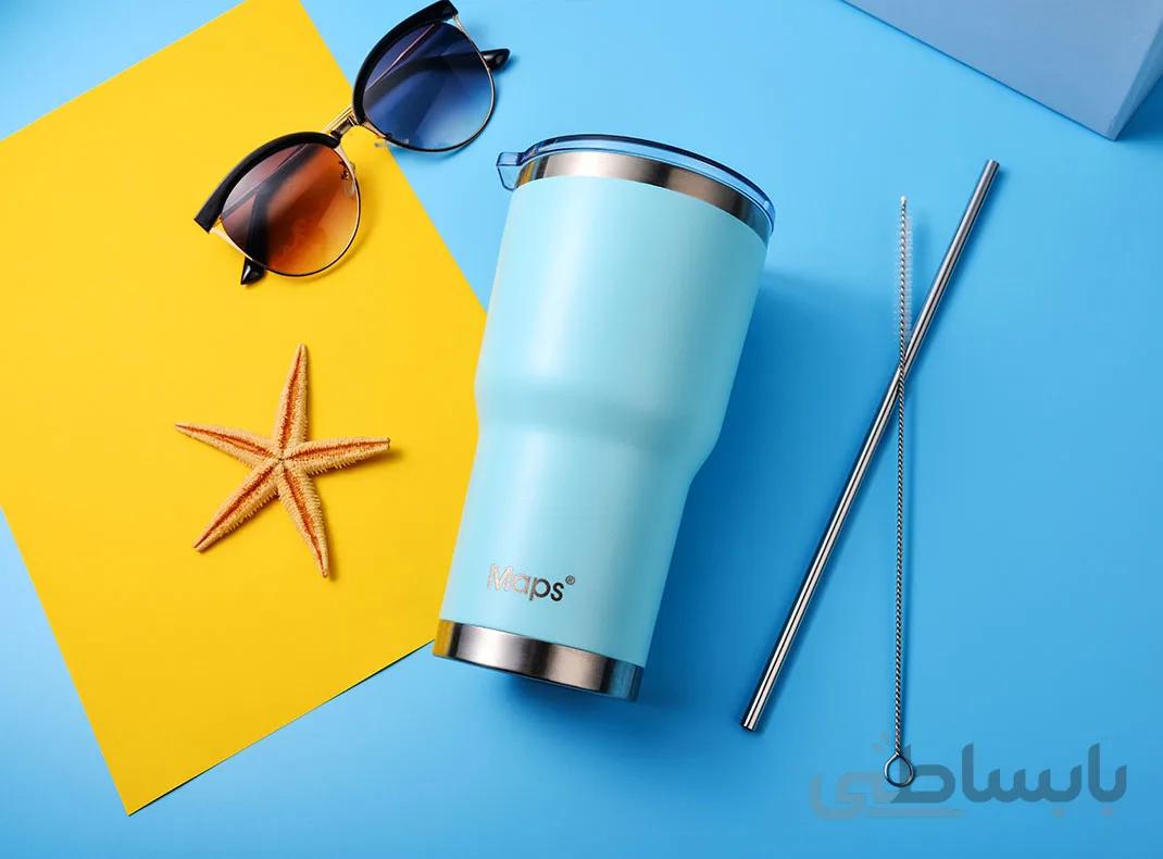 فلاسک 600 میل maps مدل نی دار | Maps travel mug 600 mil