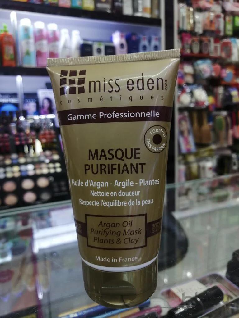 ماسک پاکسازی کننده صورت میس ادن فرانسه همراه با روغن آرگان miss eden ….MASQUE PURIFIANT