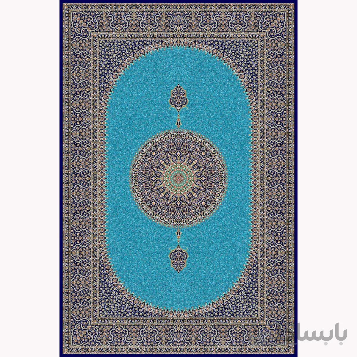 فرش ماشینی حریر کد 5065 ابی