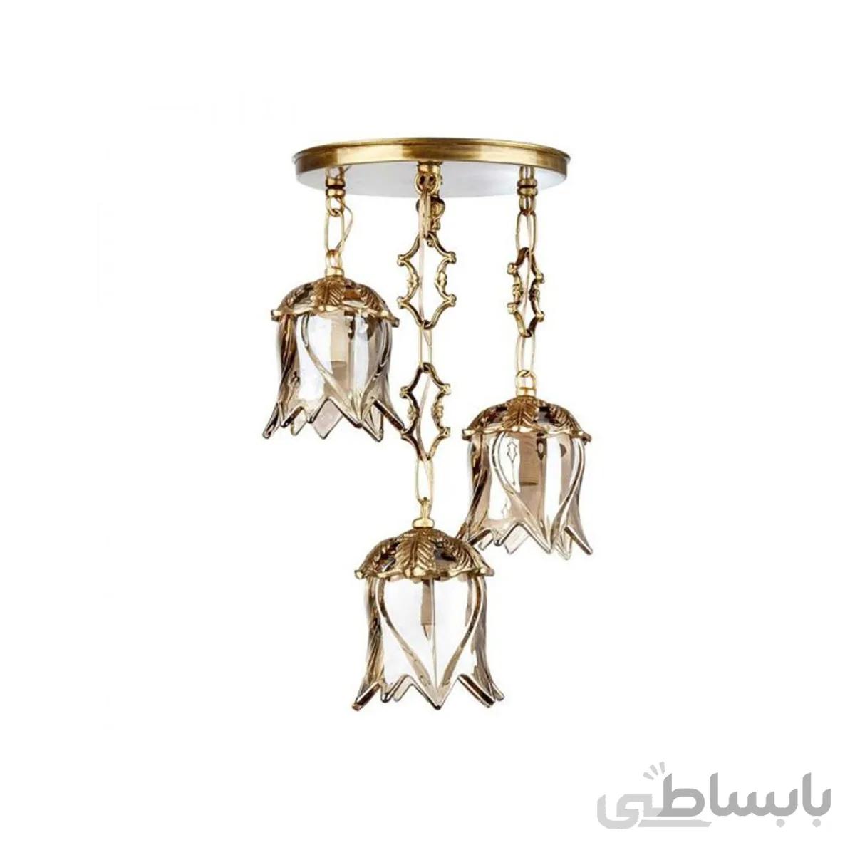 چراغ آویز سه شعله چشمه نور کد C2782/3A