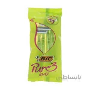 خودتراش زنانه بیک مدل Pure 3بسته 4 عددی