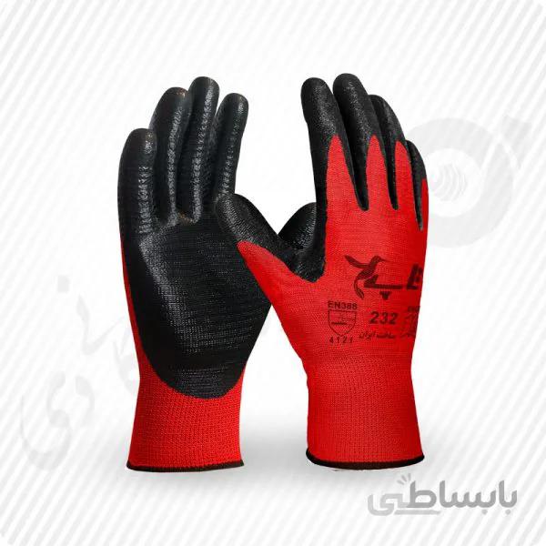 دستکش کف مواد نیتریل شیاری تاپ ( کد: 232 )