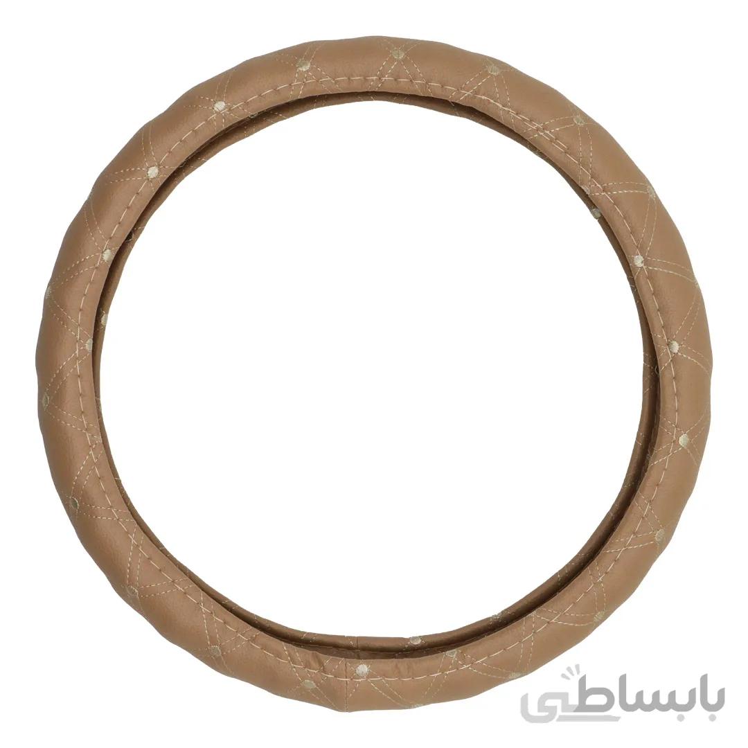 دور فرمان چرم | طرح گلدوزی | کد T3