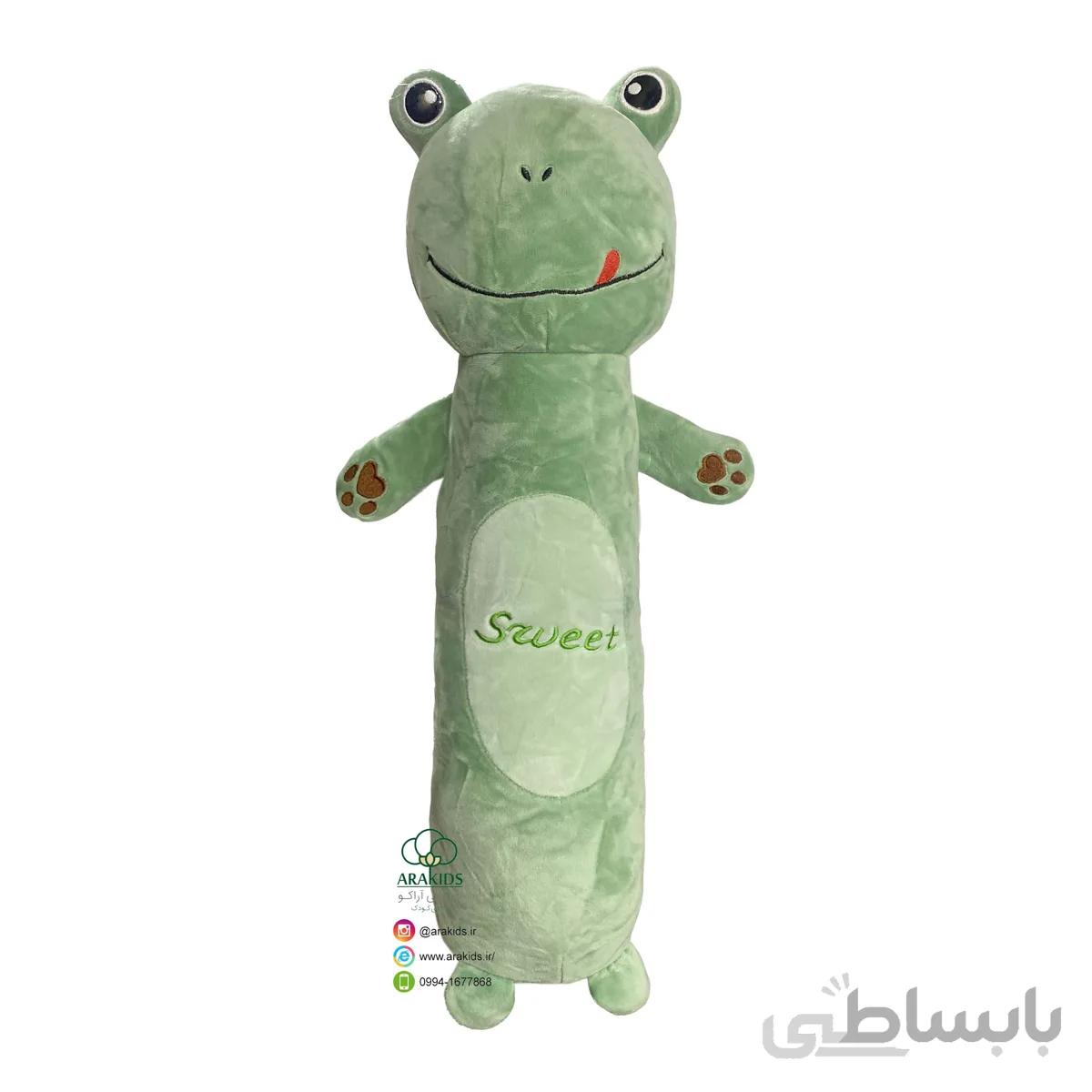 عروسک بالشتی طرح قورباغه ۵۰ سانتی