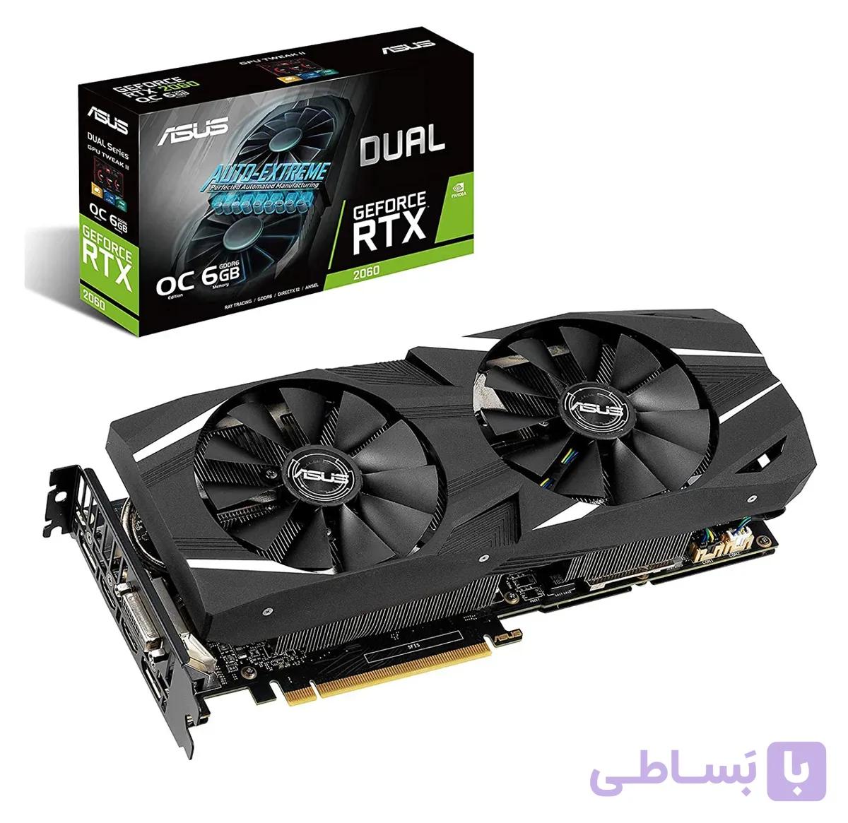 کارت گرافیک ایسوس مدل ASUS DUAL RTX2060 O6G — تصویر 1