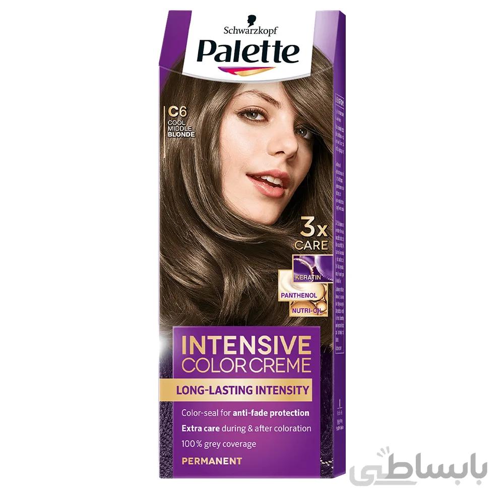 رنگ بلوند دودی متوسط پالت کد 1-7 ا Palette Intensive Color Cream Medium Ash NO7-1