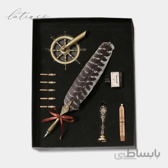 ست کالیگرافی قلم پر طرح کارائیب ویژه