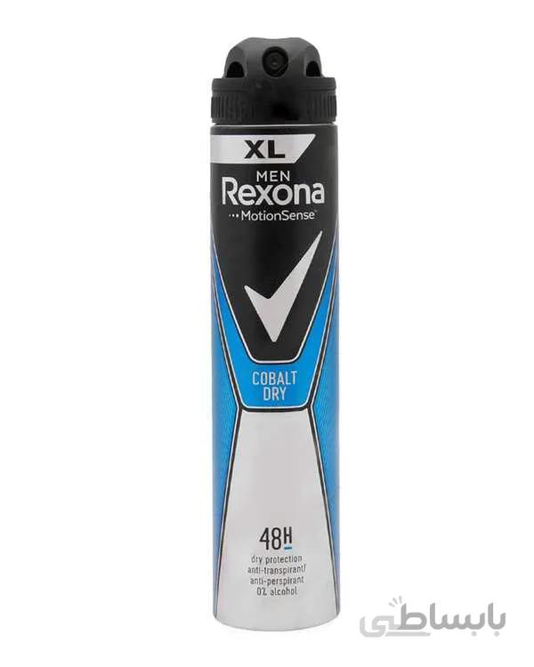 اسپری ضد تعریق آقایان کبالت درای رکسونا حجم 200 میل ا Cobalt Dry Deodorant Spray For Men Rexona