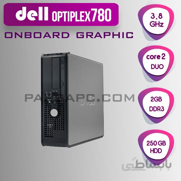 مینی کیس dell optiplex 780 پردازنده core 2 due و 2 گیگابایت رم
