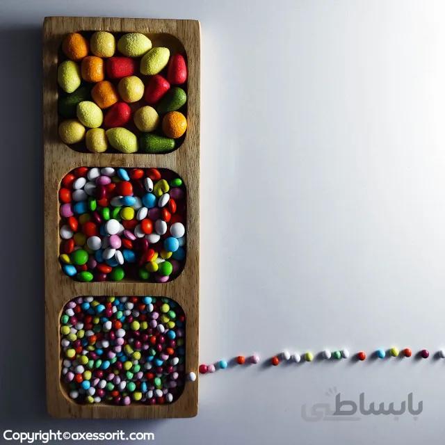 اردو خوری چوبی بامبو مستطیل سه خانه