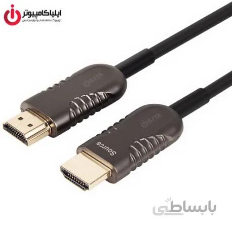 کابل HDMI v2.0 فیبر نوری یونیتک مدل Y-C1034BK به طول 60 متر