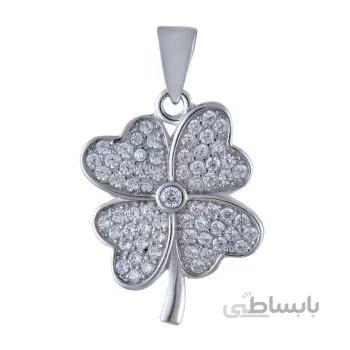 اویز گردنبند نقره زنانه مدل گل کد PKR_019