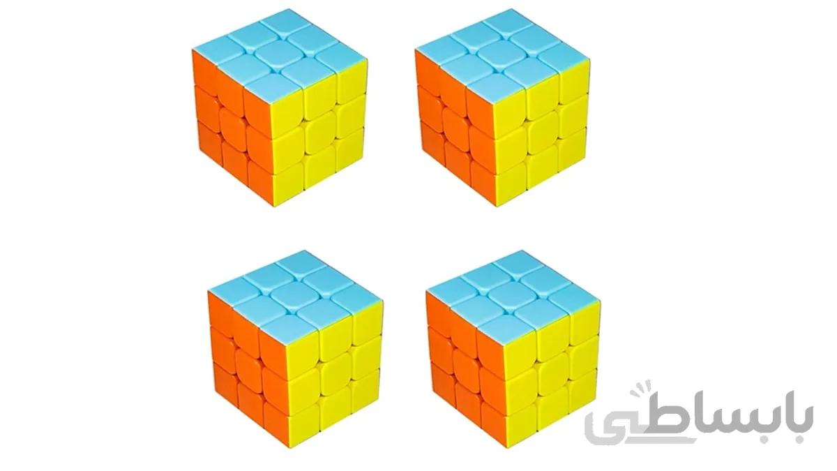 ۴ عدد بازی فکری روبیک 3 در 3 فکرانه رنگارنگ ا Rubik 3x3 Fekraneh