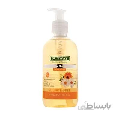 ژل شوینده غیر صابونی سان وی مناسب پوست حساس 250 میلی لیتر ا SUNWAY Face wash
