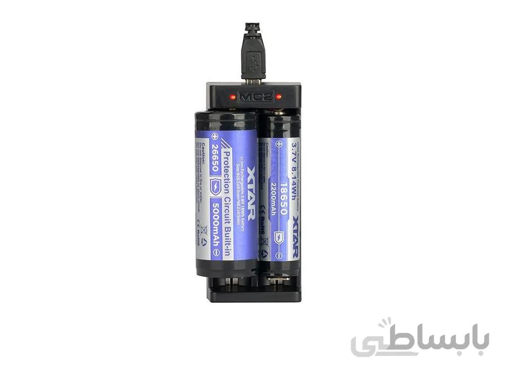 شارژر باتری لیتیوم-یون دوتایی MC2 مارک Xtar